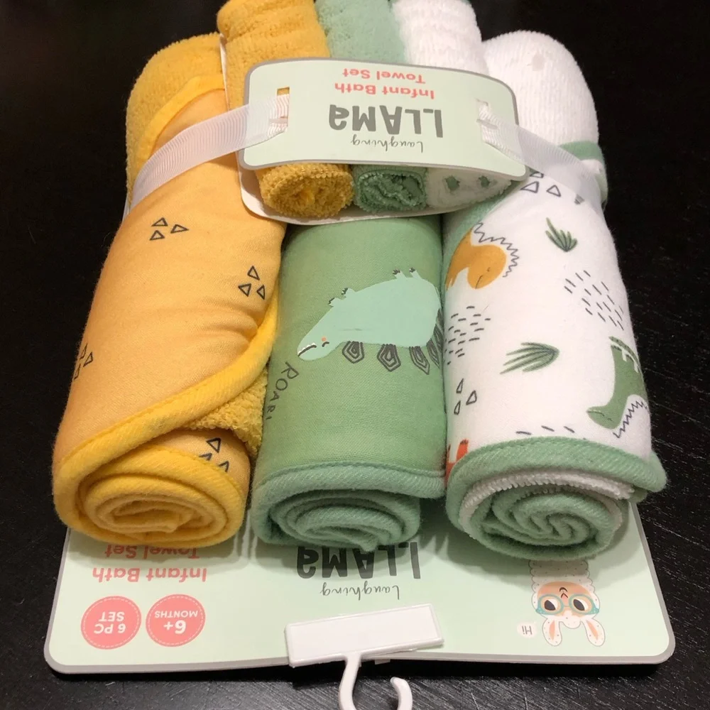 Laughing Llama Infant Bath Towel Set